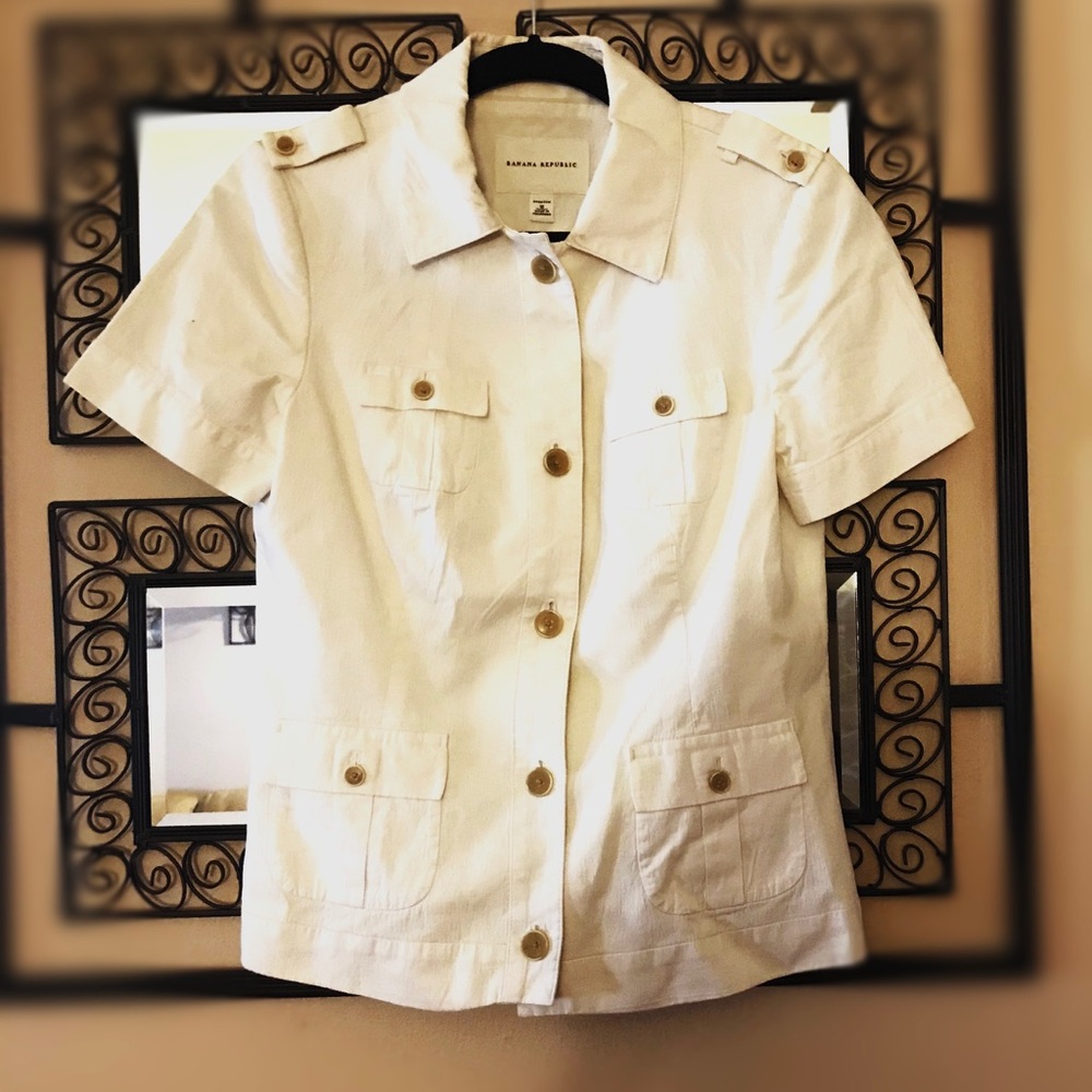 Banana Republic Safari Top size 10